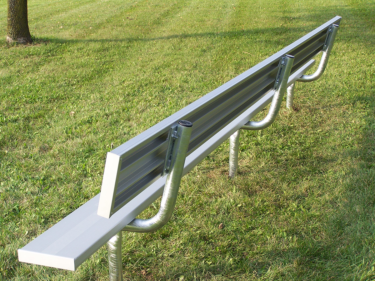 Aluminum Bench/Team Bench With BackGalvanized Bench/Team Bench With BackGalvanized Bench/Team Bench Without BackAluminum Bench/Team Bench Without Back