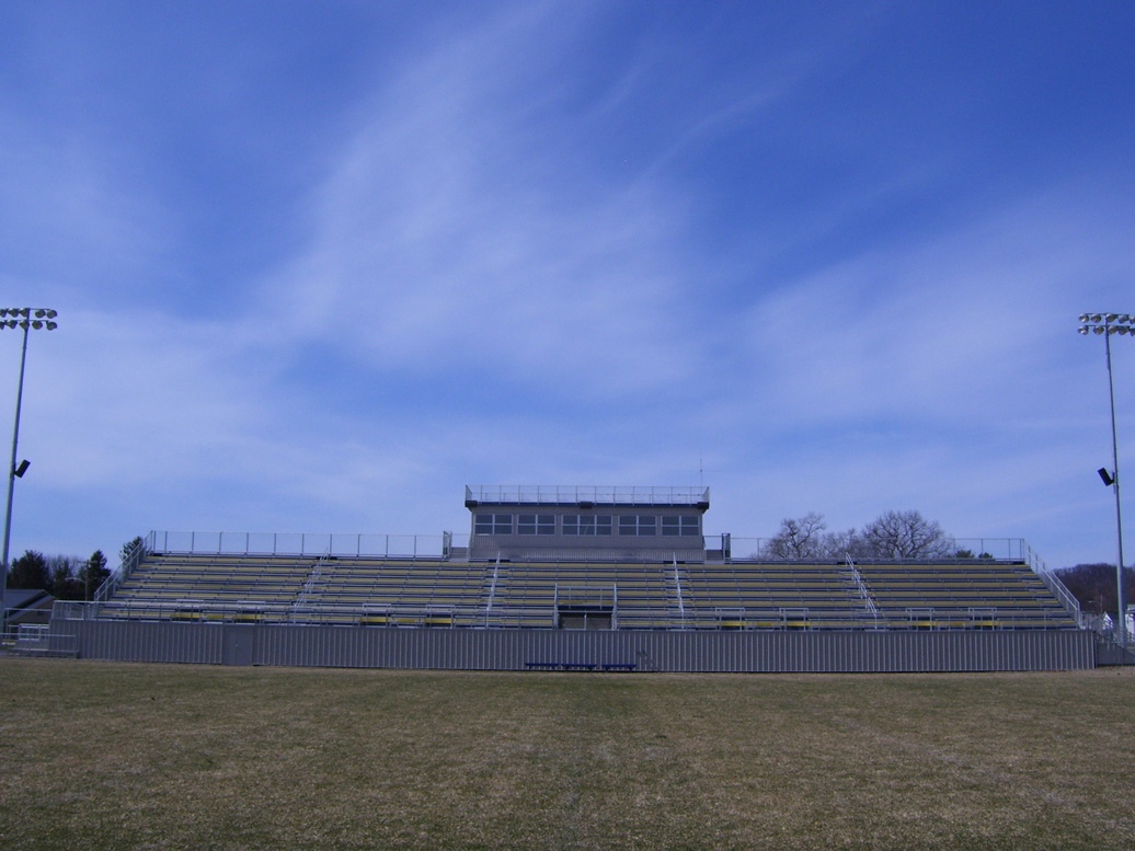 HOME SIDE VIEW FROM FOOTBALL FIELD