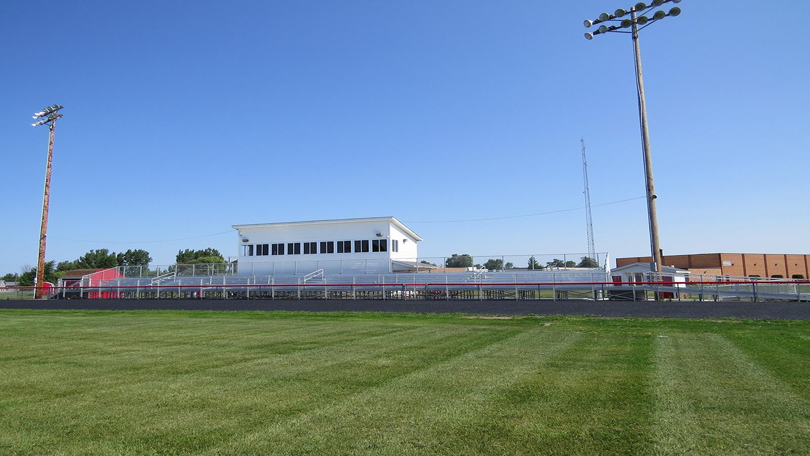 FOOTBALL BLEACHERS, PECK MICHIGAN